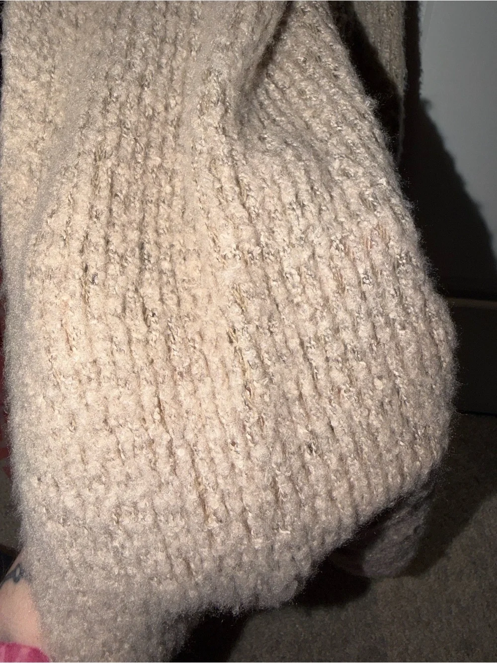 Cozy Chunky Knit Infinity Scarf - Taupe